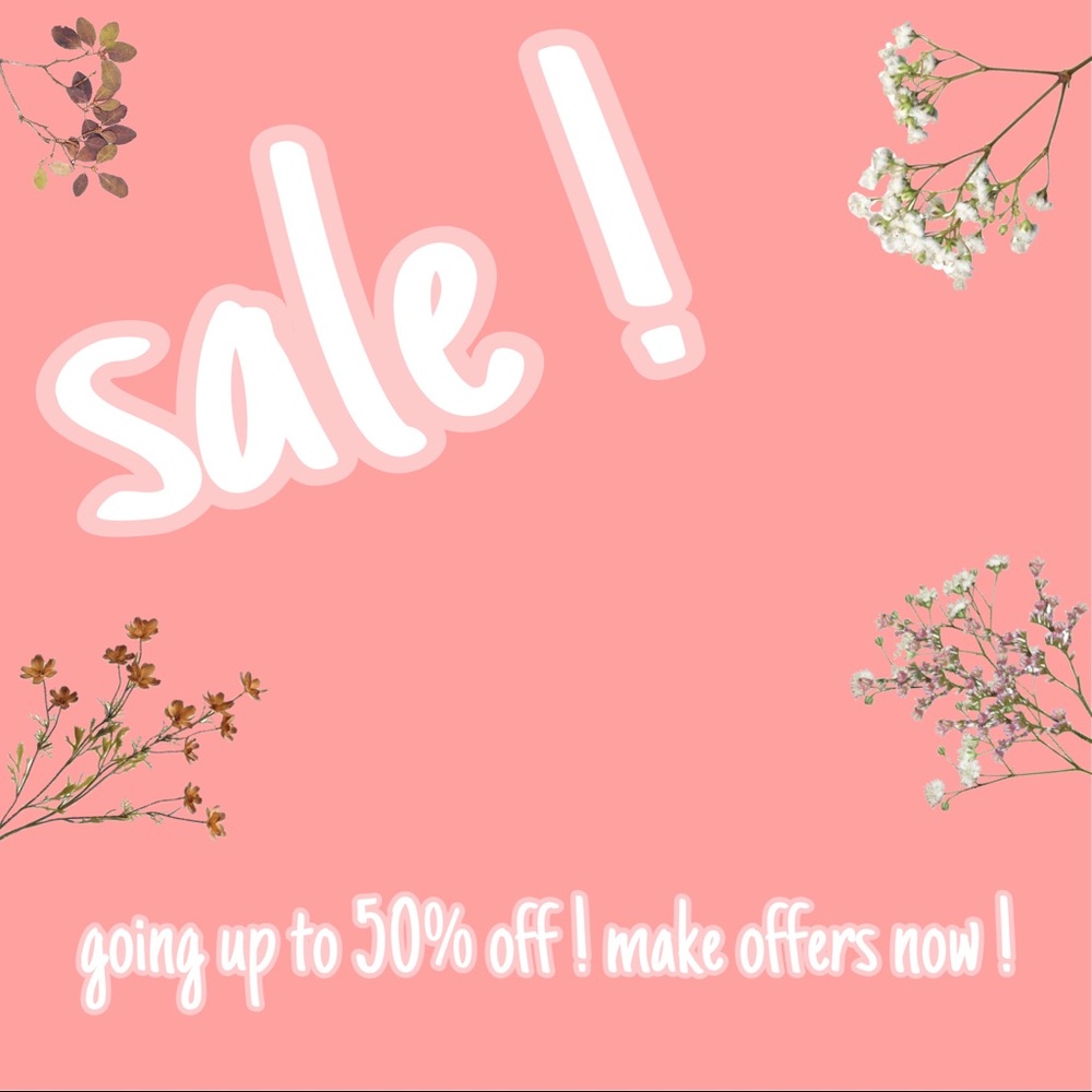 Spring Sale! Up to 50% off! Make offers now!